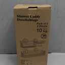 LEVERLOC Shower Caddy Suction Cup, 2 Pack Shower Shelves for Inside Shower with Hooks & Soap Holder, NO-Drilling Bathroom Shower Organizer, Rustproof Meatl Shower Holder Storage, Black