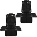 Protector de asiento de automvil, 1 paquete de protectores de asiento, acolchado de tela 600D ms grueso, impermeable, duradero, respaldo antideslizante, proteccin de asiento para nios, adecuado (Negro brillante2)