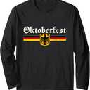 Vintage Oktoberfest Octoberfest German Drinking Festival Long Sleeve T-Shirt (Small)