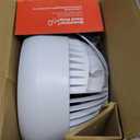 Honeywell TurboForce Air Circulator, Small Tabletop Fan, Quiet Personal Fan for Home or Office, 3 Speeds, 90 Degree Pivoting Head, White, HT-904
