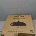 North States Two-Way Squirrel Baffle: Protects Bird Feeders, Hang or Pole Mount (pole sold separately). Adjustable to Fit Poles .5" to 1.25". Large Resin Baffle (15.75 diameter, Gray)