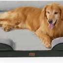 Bedsure XXL Orthopedic Dog Bed for Extra Large Dogs - Waterproof Giant Dog Cat Bed, Comfort Dogs Couch Sofa with Washable Removable Cover, Pet Bed with Nonskid Bottom, Boreal Canopy Green, 52"