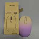TECKNET Wireless Mouse, 2.4G Quiet Computer Mouse with USB Receiver, 4 Buttons Portable Cordless Mice for Chromebook, Laptop, PC, Mac, 800/1200/1600 DPI - Pink-Yellow Gradient