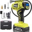 Tire Inflator Portable Air Compressor,Digital Cordless Tire Inflator,2X Faster Car Tire Pump with 20V Rechargeable Battery,Dual Power Supply Modes,Air Pump for Car Tires,E-Bike etc.