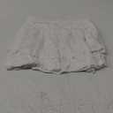 Avidlove Women's Pleated Mini Skirt Lace High Waisted Ruffles Lingerie Short Skirts (Medium, White)