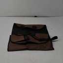 Heavy Duty Firewood Log Carrier Bag - Waxed Canvas Tote for Fireplace Wood (Brown)