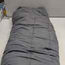 yescool Weighted Blanket 5 Pounds Cooling Weighted Lap Blanket, Grey Heavy Blanket for Sleeping, Weighted Throw Blanket Gift for 40-60lbs, 36"x48"