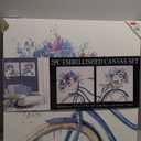 2 PC Embellished Canvas Set , 24x24x1.25