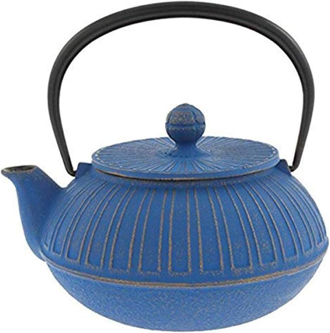 Iwachu Japanese Iron Tetsubin Teapot, Azure