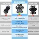 SCENEREAL Anti-Slip Dog Paw Protector Gripper Traction Pads for Small Medium Large Senior Dogs, Dog Feet Stickers with Stronger Adhesive for Hardwood Floors Hot Pavement, 9 Sets(36 Pcs), Grey S