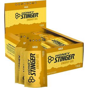Honey Stinger Gold Energy Gel, Gluten Free & Caffeine Free, for Exercise, Running and Performance, Sports Nutrition for Home & Gym, Pre and Mid Workout, 24 Pack, 26.4 Ounce (EXP 09/30/27)