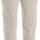 Zac & Rachel Women's Pull-on Slim Leg Crop Pant (Beige, XXXL)