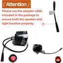 Ebike Headlight 36V-48V Super Bright LED Light for Electric Bike Scooter Mountain Bike Light for Night Riding Waterproof