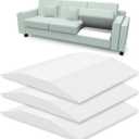 Sofa Couch Cushion Support for Sagging Sofas Cushions Repair Trapezoidal Furniture seat High Rebound, Firm Couch Support Under Cushion Sag Repair, White Set of 3