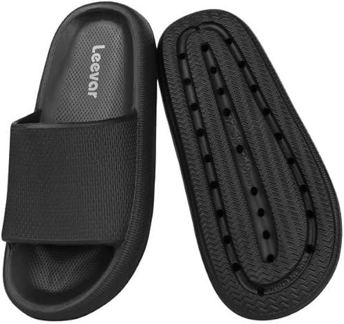 Leevar Cloud Slides for Women and Men - Soft, Comfy, Relax Cloud Slippers, Thick Sole, Non-slip Slides for Men, Easy to Clean, Shower, Swimming, Beach, Indoor and Outdoor Slides for Men 44-45