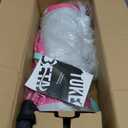 Inflatable Gymnastics Mat 10ft/ 13ft/ 16ft, 4 inches Thickness Gymnastic Mats with Electric Pump and Carry Bag for Kids Home Use Outdoor Training Yoga Cheerleading Gym Studio Backyard Park (Pink)