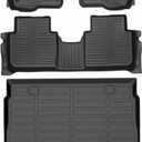 Auxko All Weather Floor Mats Upper Cargo Mat Fit for Honda CR-V 2023 2024 2025 2026(Include Hybrid) TPE Rubber Liners CRV Accessories Odorless Anti-Slip Floor Mats Cargo Mat for Upper Position