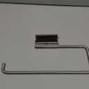 Over Cabinet Door Paper Towel Holder for Kitchen Bathroom, Stainless Steel 12 Inch Paper Towel Holder Cabinet Door