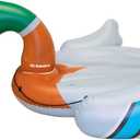 Solstice Giant Inflatable Ride-On Decoy Duck Island Float, Multicolor, One Size