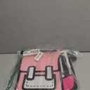 Lifelix Kids Kawaii Backpack for Girls Cute Toddler 2D Cartoon Comic Paper Jump Bookbag Fun Weird School Schoolbag (Pink, Small)