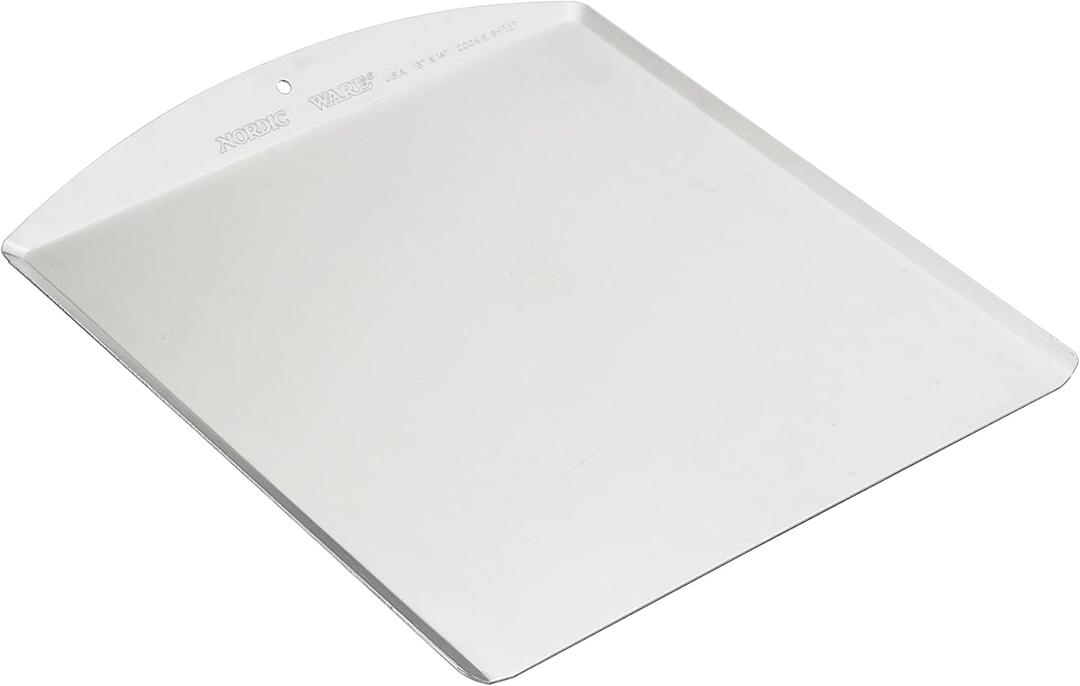 Nordic Ware Naturals Large Classic Cookie Sheet - Uncoated Natural Aluminum Commercial Quality Sheet Pan
