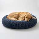 Muddy Mat Cloud K-9 Bed for Dogs & Cats, Soft & Relaxing Donut Dog Bed, Chenille Material, Removable Cover, Washable & Dryer SafeNavy Blue Large(40'x40')