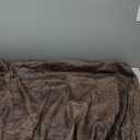 Leather Look Couch Cushion Covers Sofa Seat Slipcovers Sets Couches Furniture Protector for Sectional Armchair Loveseat Pets Kids Stretch Spandex Fabric (3 Cushion Sofa, Dark Brown)