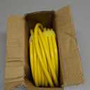 POWGRN 50 ft 12/3 Outdoor Extension Cord Waterproof Heavy Duty with Lighted Indicator End 12 Gauge 3 Prong, Flexible Cold-Resistant Long Power Cord Outside, 15Amp 1875W SJTW Yellow ETL Listed