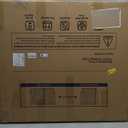 Cumbor Expandable 31.6-48" Baby Gate for Stairs, Wall-Mounted, 2-in-1 No Bottom Bar Dog Gate Indoor, Auto Close Pet Gate for Doorways with Large Walk Thru Door, Child-Proof Gate for Kids (White)