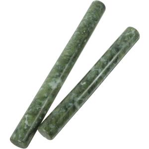 Amosfun Marble Dough Roller 2pcs Chinese Jade Stone Rolling Pins Dough Roller Pizza Rolling Pin Dumpling Roller Kitchen Tools Baking Supply