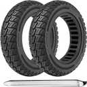 TOCBEUU 10x2.5 Inch Solid Tires for Electric Scooter, 60/70-6.5 Replacement Wheels, Rubber Tyre for Segway Ninebot Max G30P/G30LP/G30/G30D/G30E/G30LP/G30D II/G30 Max/G2/F2 pro& Hiboy S2 MAX (2PCS)