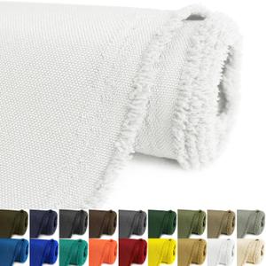 Waterproof Canvas Fabric by The Yard 58inch 600D Upholstery Material Polyester Fabric Outdoor Water Resistant Fabric for Sewing Chair Patio Cushion Purse Bag Interior, 1 Yard White