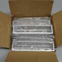 6 Pack 4x6 Horizontal Acrylic Sign Holder with Silver Border Clear Double Sided Picture Frame Wedding Table Number Holders Desktop Display Menu Stands for Paper Flyer Home Office(4 x 6 Inch, Silver)