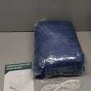 HYLEORY Heated Electric Blanket Throw, 2-Layer Cozy Warm Flannel 50" x 60", Heating Blanket with 9 Heating Levels, 2/4/6/10 Hours Auto Off, Fast Heating Winter Blanket, Navy Blue