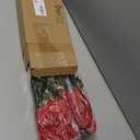 Dingion 12 Pieces 7 Heads Christmas Artificial Poinsettia Flowers Faux Bush Bouquets Silk Poinsettia Ornaments Decorations for Xmas Party Wedding(Red)