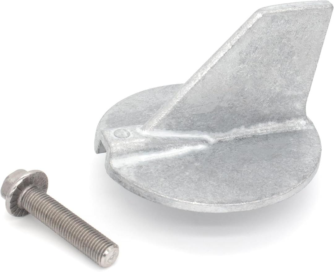 6E5-45371-01 Boat Motor Trim Tab Anode with Bolt for Yamaha 115 130 HP Outboard Models replaces 6E5-45371-10 Sierra 18-6097 Marine Engine