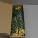 Artificial Flowers Outdoor,8 Bundles UV Resistant Fake Flowers,Outside Plastic Faux Flowers Greenery Shrubs Plants for Indoor Outdoor Planter Home Porch Decor(Yellow)