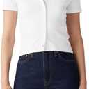 Levi's Women's Muse Short Sleeve Tee Shirt (White, XS)