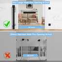 Retractable Baby Gates for Stairs No Drill, PRObebi Retractable Dog Gate Indoor Extends to 54" Wide 34" Tall, Child Gates for Doorways, Stair Gate Use for Outdoor, Hallways, Doorways, Deck, Porch