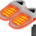 Heated Slippers - Foot Warmer for Men & Women, Electric Heating Slippers, Upgraded 4000mAh Battery Pack (Women 10-11/ Men 9-10)