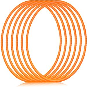 Shappy 6 Pcs Exercise Hoop Detachable Adjustable Plastic Toy Playground Toys Colored Hoop Circles for Teens Games Gymnastics Dog Agility Equipment Party Decor (23 Inch, Orange)