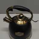 Tea Kettle -3.0 Quart Tea Kettles Stovetop Whistling Teapot Stainless Steel Tea Pots for Stove Top Whistle Tea Pot (Black)