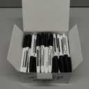Volcanics Black Dry Erase Markers Low Odor Fine Whiteboard Markers Thin Box of 80 (1 Count (Pack of 80))