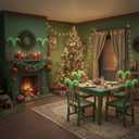 2 x Syhood 8 Pcs Christmas Tree Picks Ornament 17" Large Lime Green Furry Christmas Elf Legs Decorations Xmas Tree Topper Picks Vase Filler for Table Centerpieces Home Wreath Crafts Holiday Party