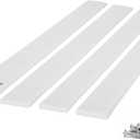 MARGAR 48" X 3" PE Trailer Bunk Glides, Heavy Duty PE Glide Pads Includes Pre-Drilled Holes and 12 Screws, Smoother Boat Trailer Glide Bunk Enders