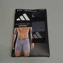 adidas Men's Performance Athletic Mesh Boxer Brief Underwear 3-Pack, Moisture Wicking, Sport Comfort (Large, Black/Onix Grey/Black)
