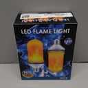 CPPSLEE Upgraded LED Flame Light Bulbs, 4 Modes Flickering Light Bulbs, E26 Base Fire Flame Bulb for Christmas Decorations Outdoor, Halloween Lights Patio Indoor Home Decor (Yellow, 2 Pack)