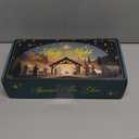 Christmas Decorations Indoor Outdoor - Nativity Set, Nativity Scene Candles with Remote Timer, Holiday Home Table Mantel Decor Centerpieces, Religious Gifts for Christians women, Flameless, Waterproof