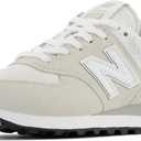 New Balance Womens 574 (8 Wide, Nimbus Cloud With White)