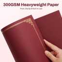 SUNEE Certificate Holders(Burgundy, 30 Packs), Diploma Covers Gold Foil Border, for Letter Size 8.5x11 Certificates, Cardstock, Document Papers